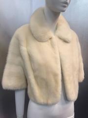 1960s Evans White "Empress" Mink Bolero
