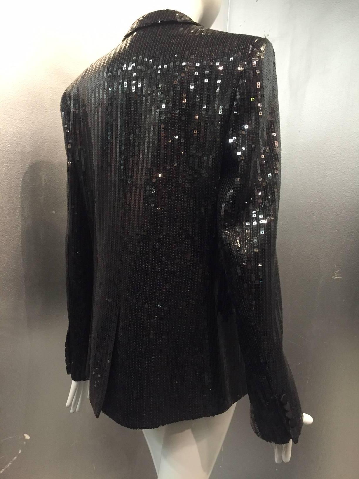 saint laurent sequin jacket