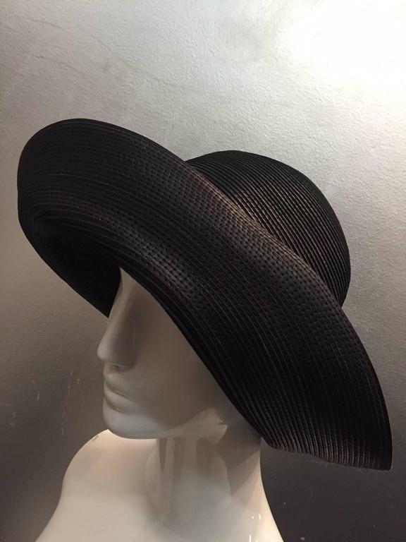 1980s Patricia Underwood Corded Leather Hat w/ Wide Brim at 1stDibs ...
