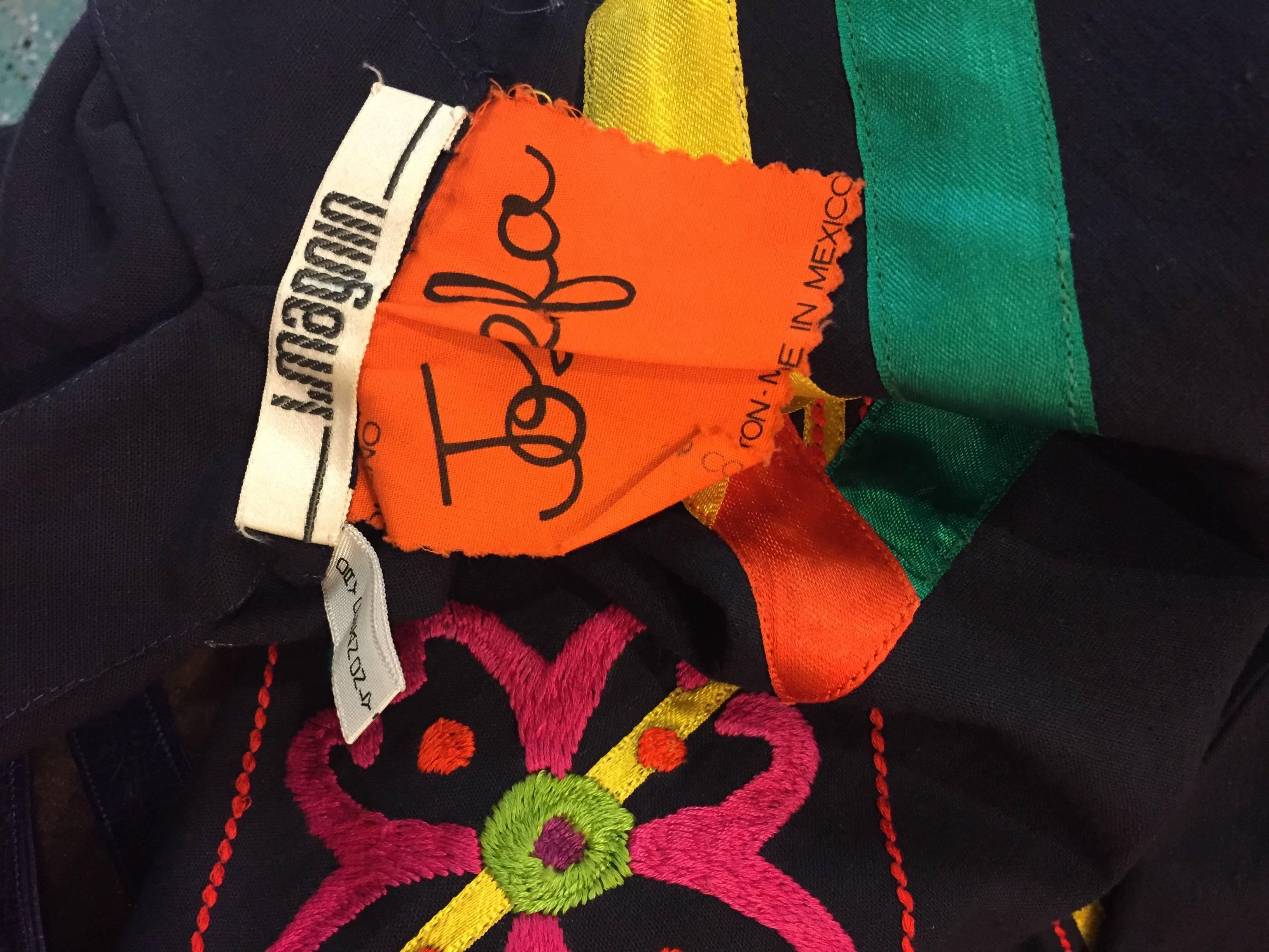 2-Piece Hand-Woven Guatemalan Cotton Dress and Jacket w Cochina Dolls 2