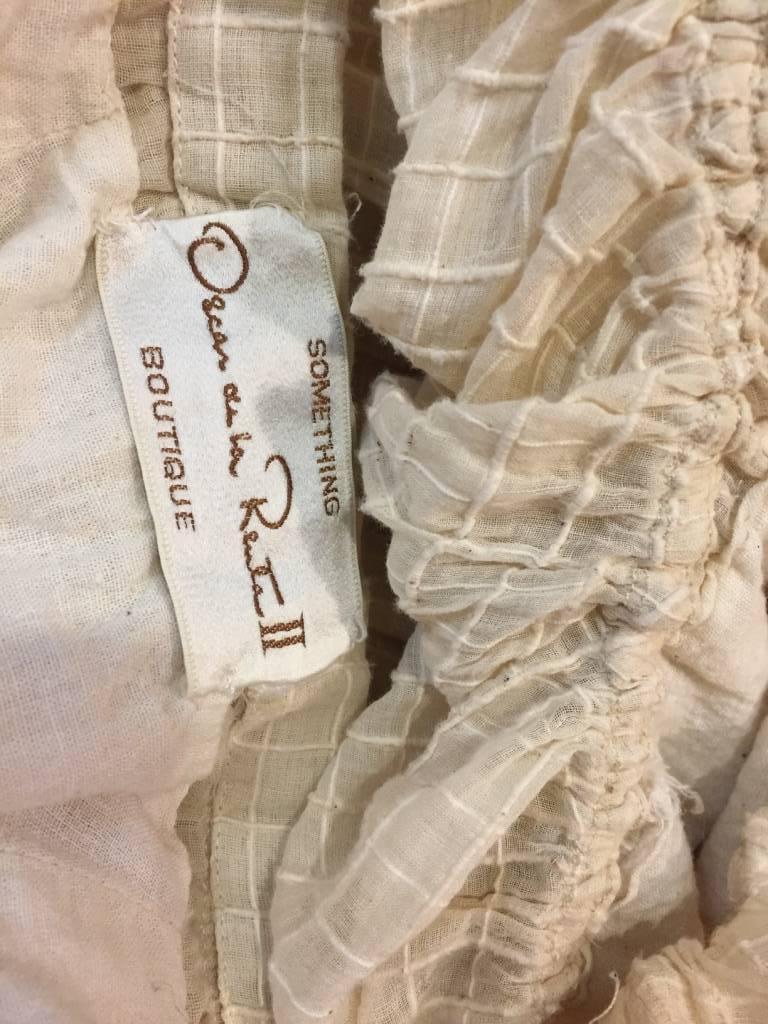 Oscar De La Renta Three-Piece Cotton Lace and Silk Ruffled Sundress, 1960s  4