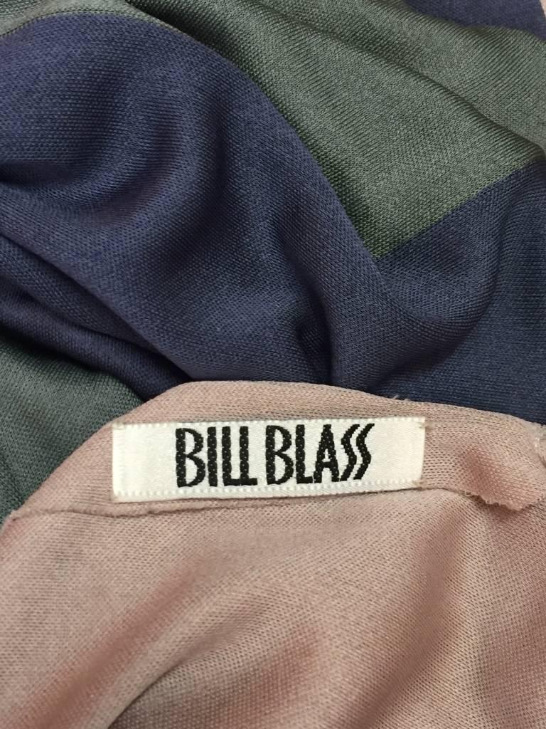 1970s Bill Blass Three-Tone Silk Jersey Draped Gown  3