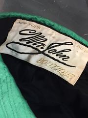 Cappello a turbante trapuntato I. Johns Green degli anni '60