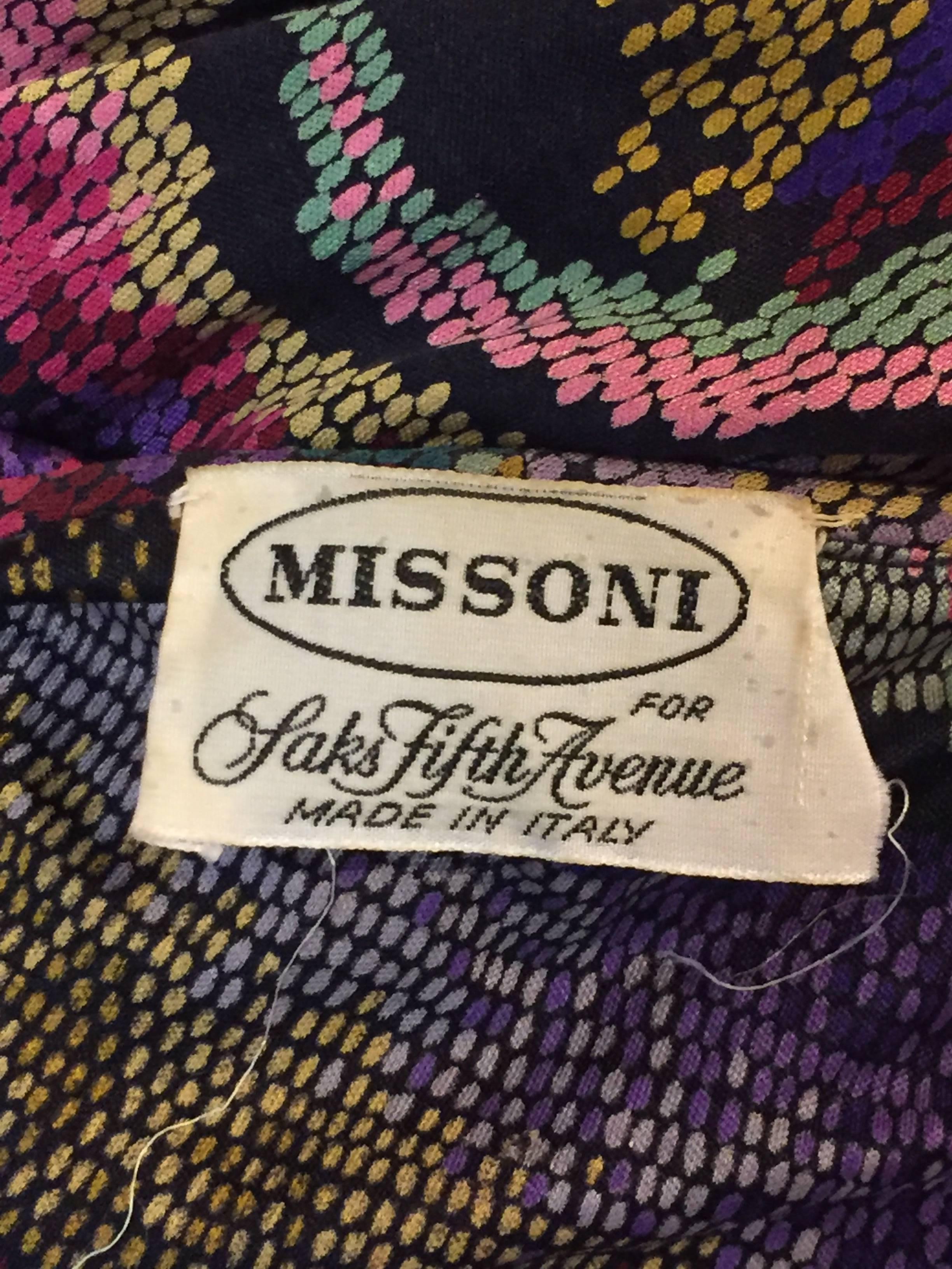 1980s Missoni Silk Jersey 