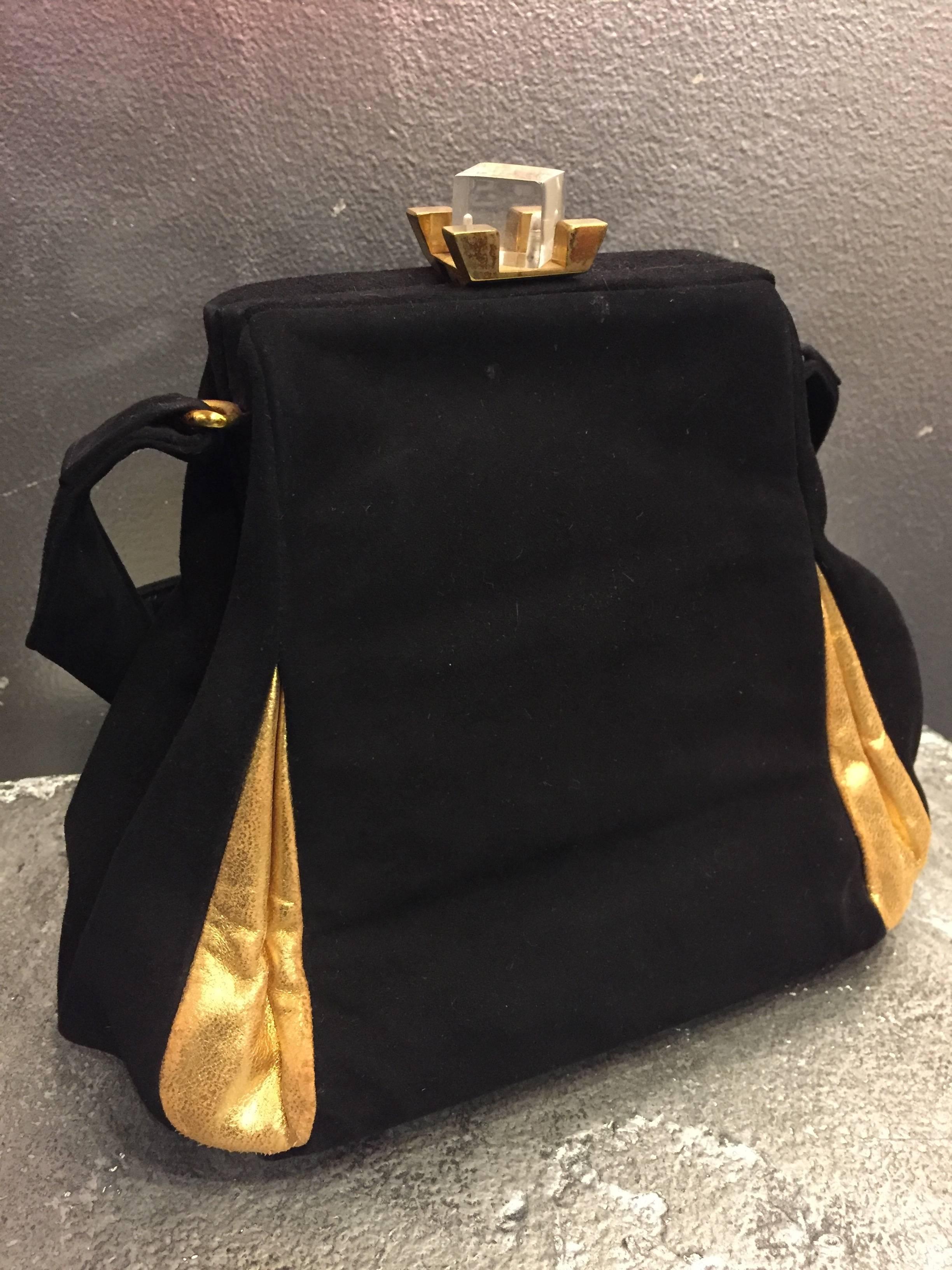 black suede handbags