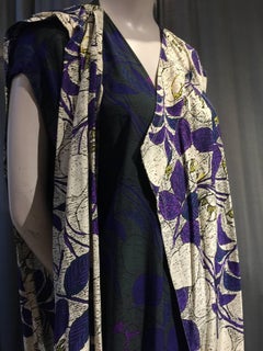 1980s Gianni Versace Silk Print Foulard Duster