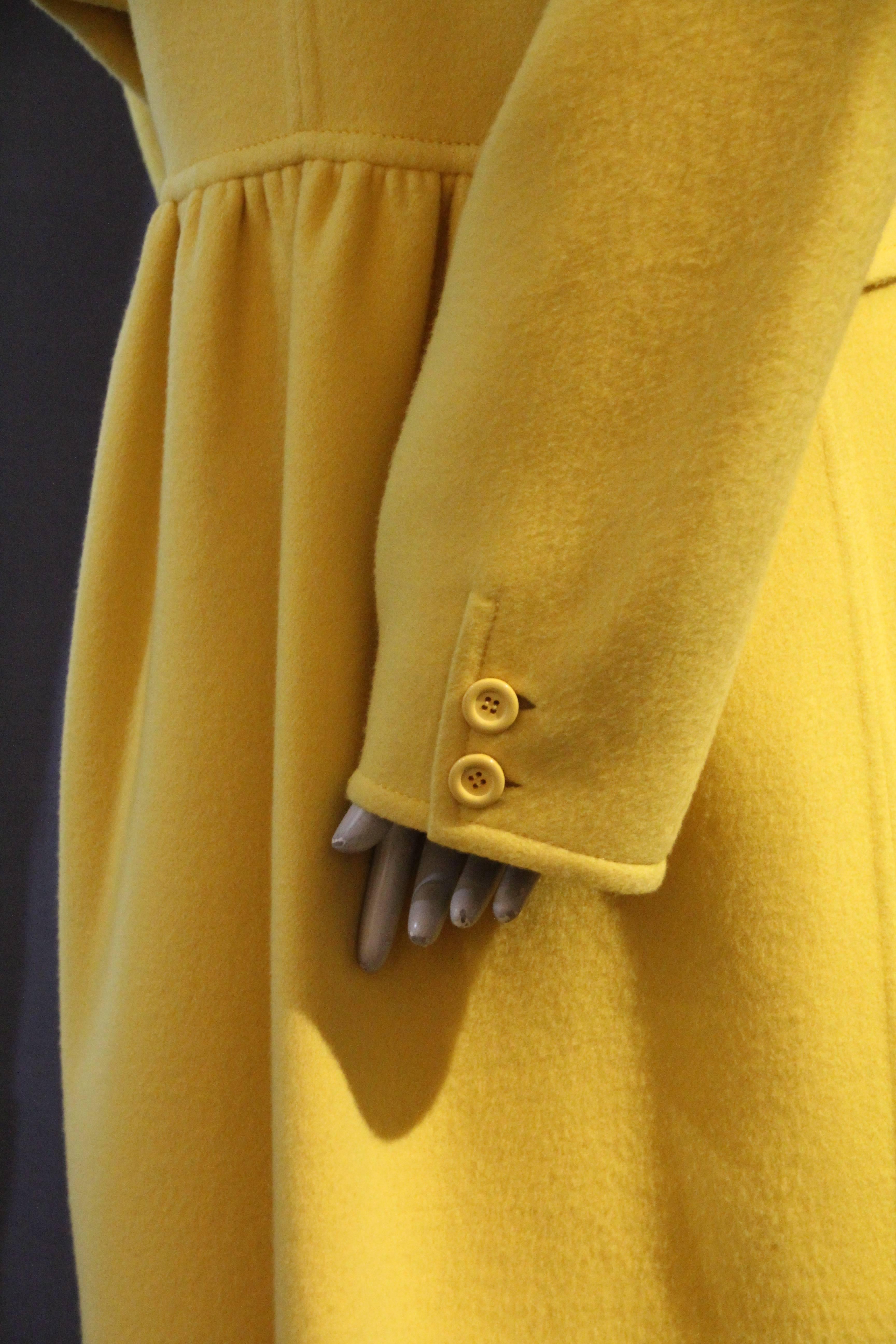 valentino yellow coat