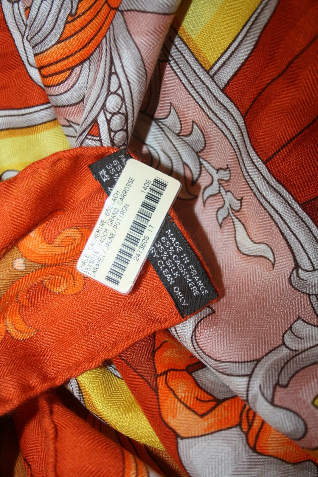 Herms Grand Carrosse Caramel Cashmere and Silk GM Shawl at 1stdibs  