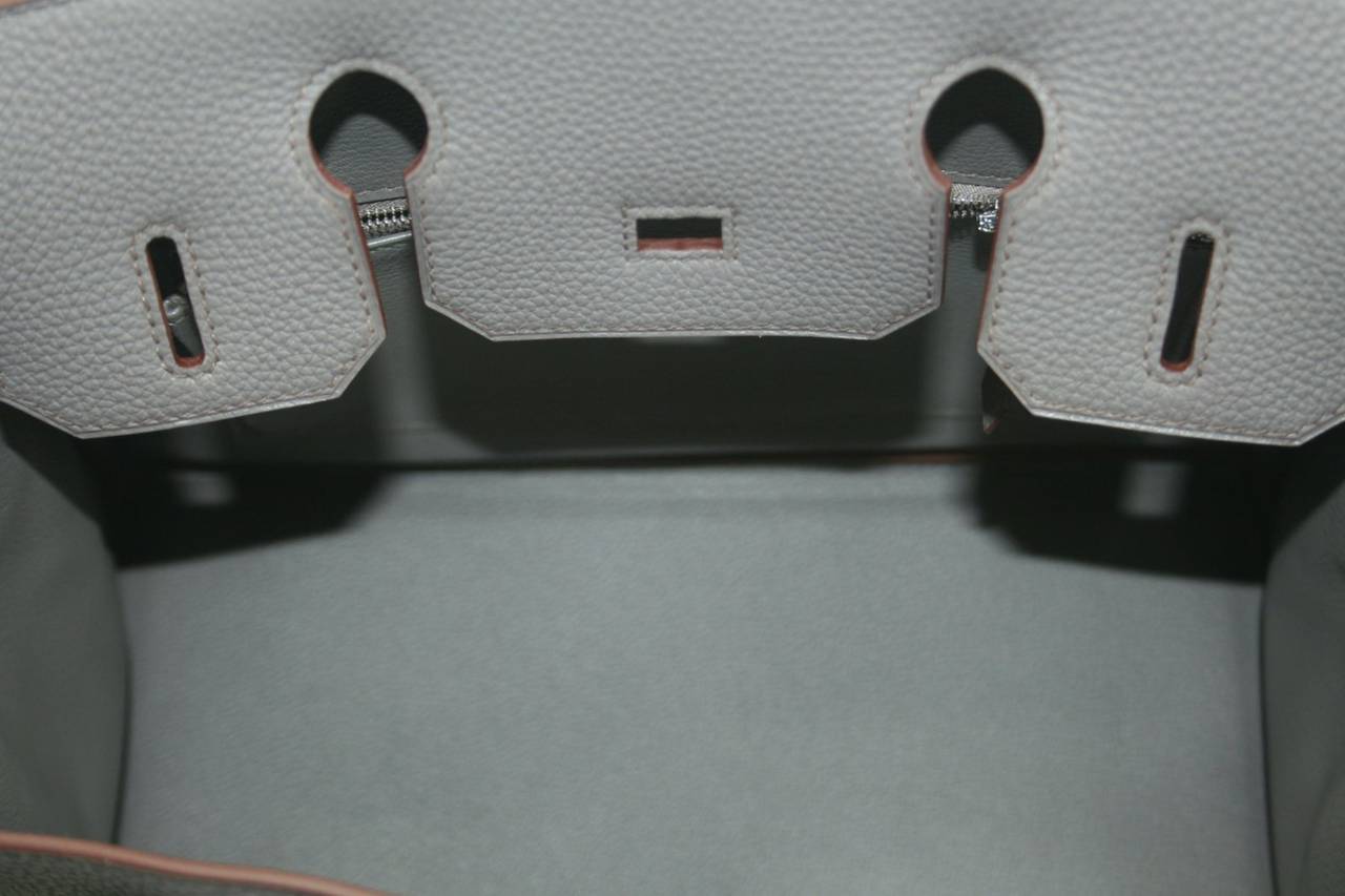 Hermès Birkin Bag in Etain Grey Togo PHW, 30 cm size 1