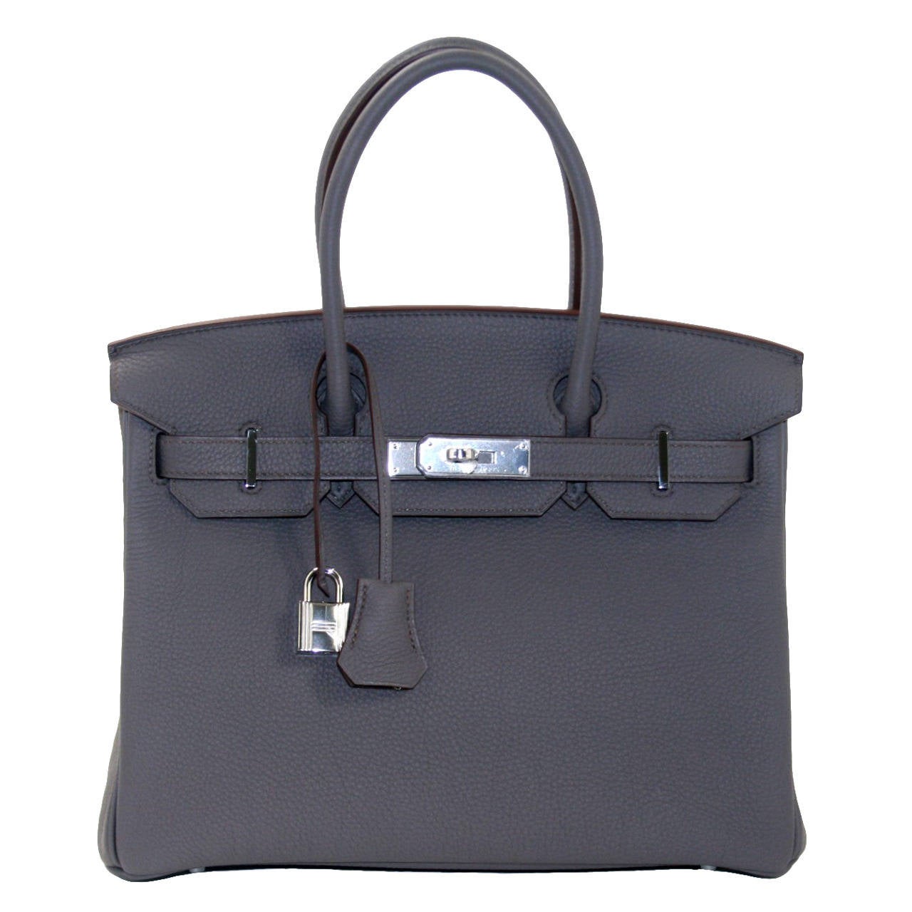 Hermès Birkin Bag in Etain Grey Togo PHW, 30 cm size