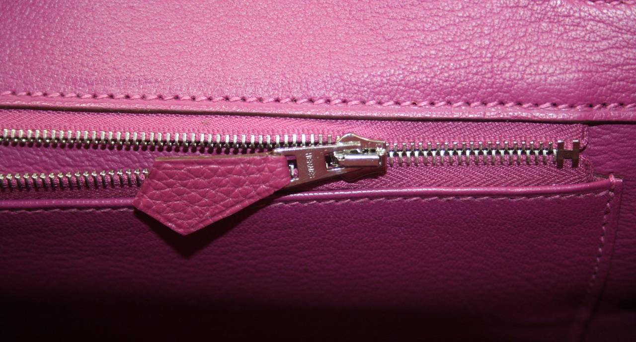 Hermes Birkin Bag in Tosca Pink Togo Leather, 35 cm size 4