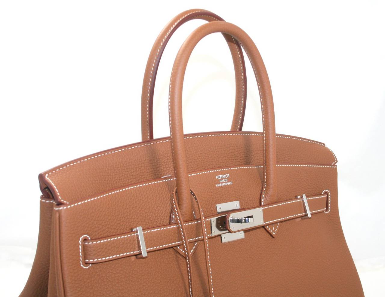 Hermes Birkin Bag in Gold Togo Leather PHW, 35 cm 1