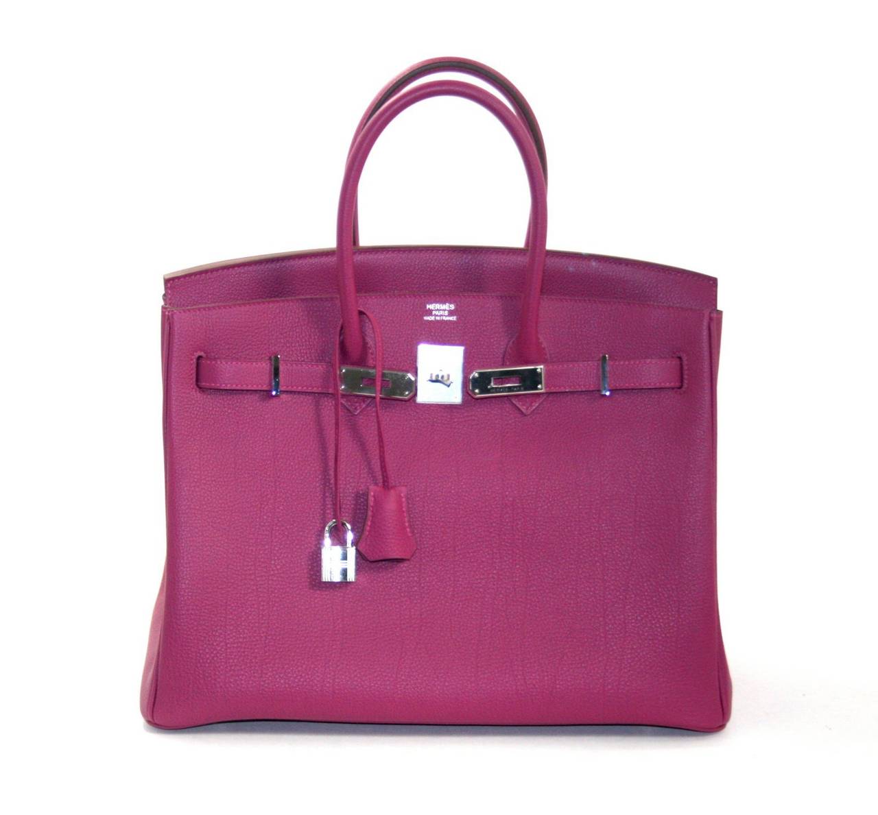 Hermes Birkin Bag in Tosca Pink Togo Leather, 35 cm size 2