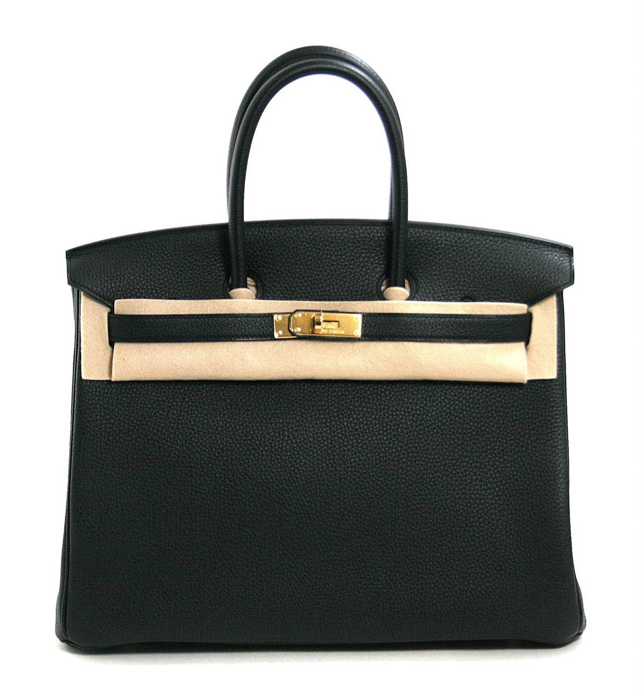 Hermès Black Togo 40 cm Birkin Bag Gold HW 5