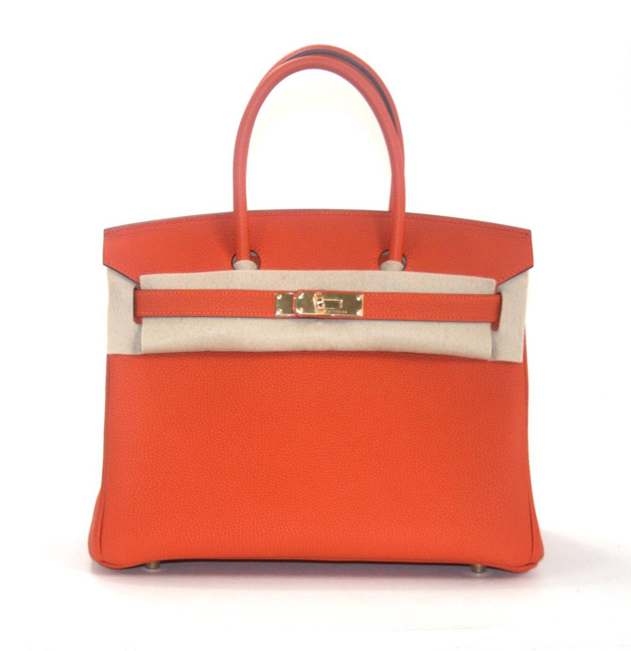 hermes birkin orange togo ghw 30 cm at 1stdibs hermes birkin orange togo ghw 30 cm at 1stdibs