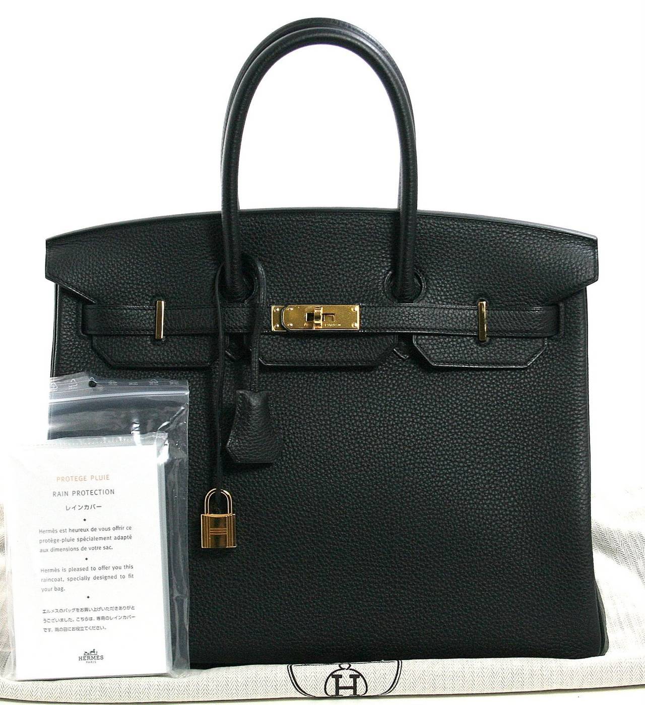 Hermès Black Togo 40 cm Birkin Bag Gold HW 6