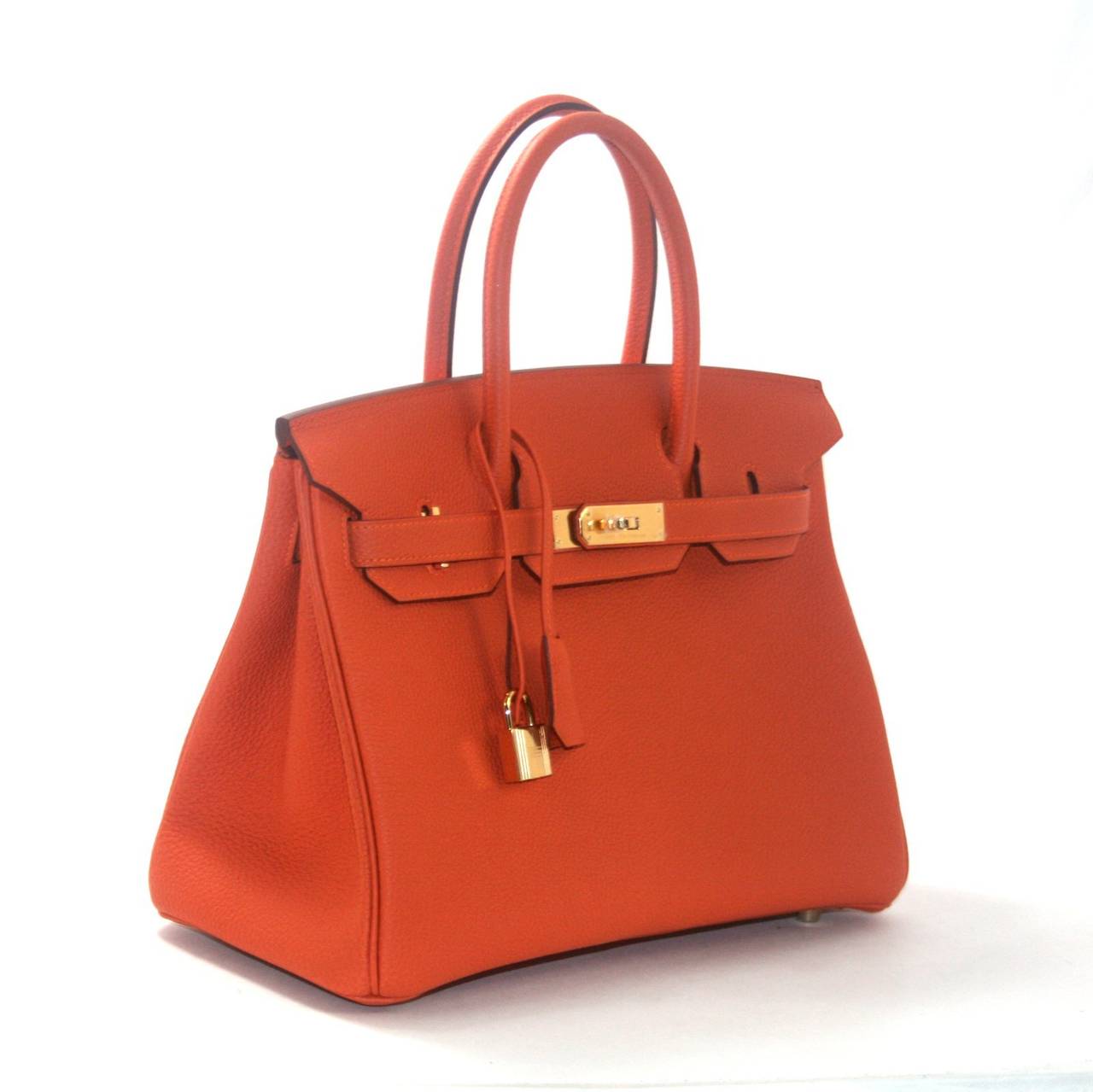 hermes birkin orange togo ghw 30 cm at 1stdibs hermes birkin orange togo ghw 30 cm at 1stdibs