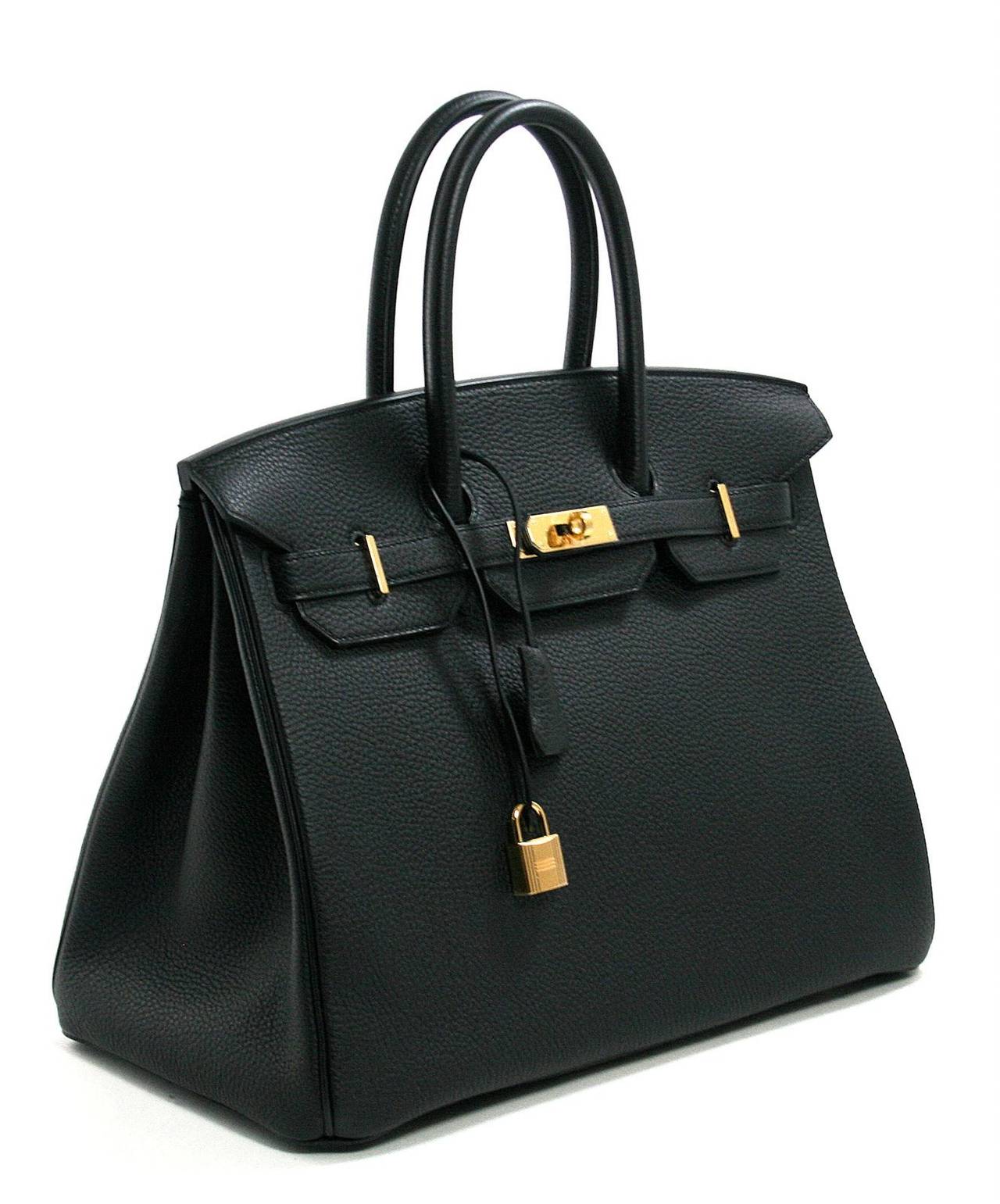 Hermès Black Togo 40 cm Birkin Bag Gold HW In New Condition In New York City & Hamptons, NY