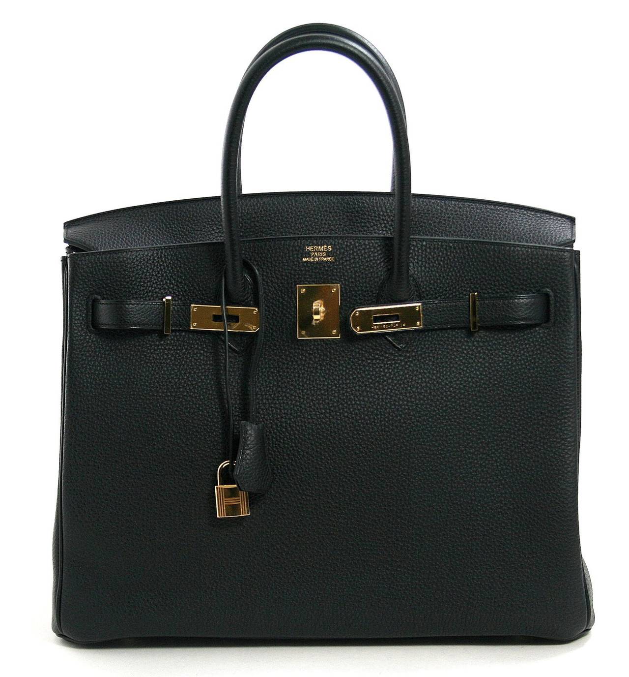 Hermès Black Togo 40 cm Birkin Bag Gold HW 2