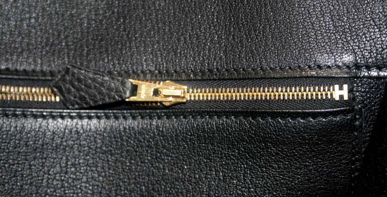 Hermès Black Togo 40 cm Birkin Bag Gold HW 4