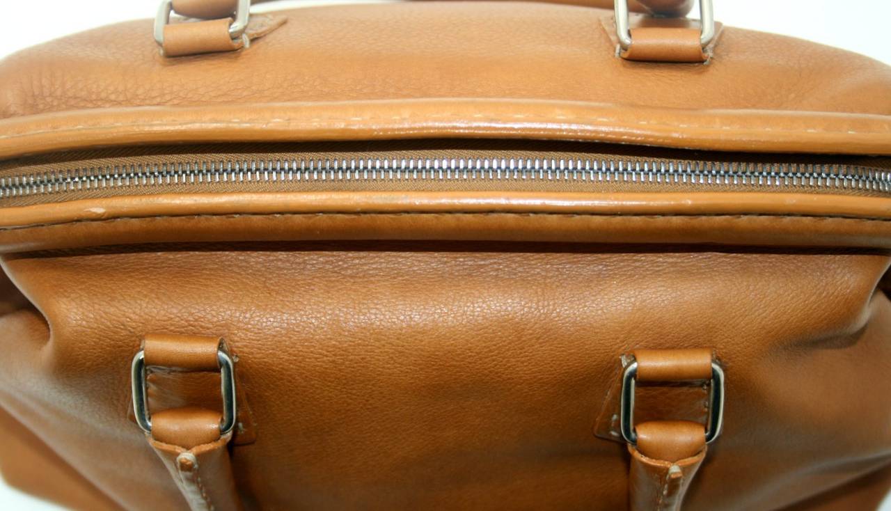 Fendi Cognac Selleria Leather Medium Doctor Bag 1