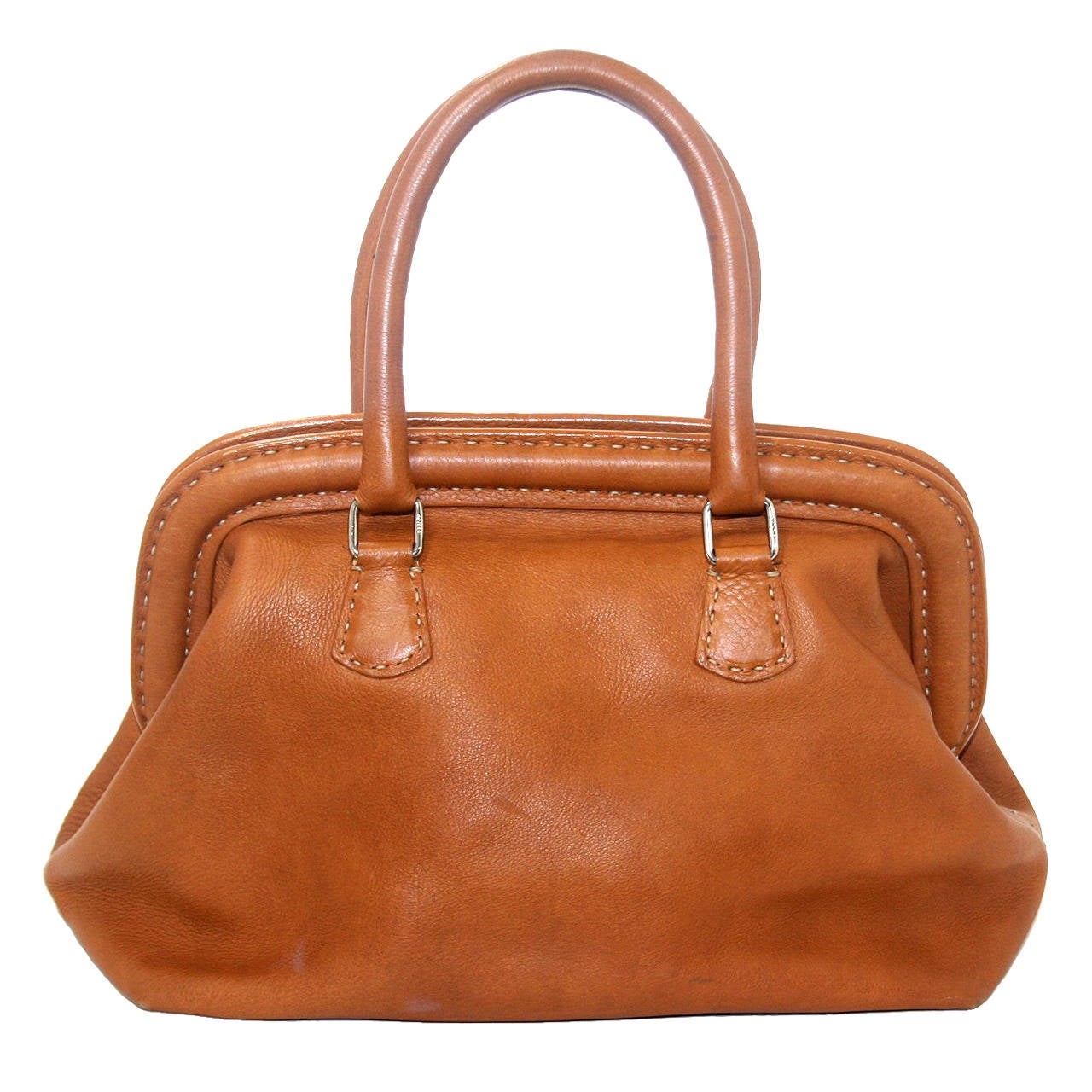 Fendi Cognac Selleria Leather Medium Doctor Bag at 1stDibs | fendi ...