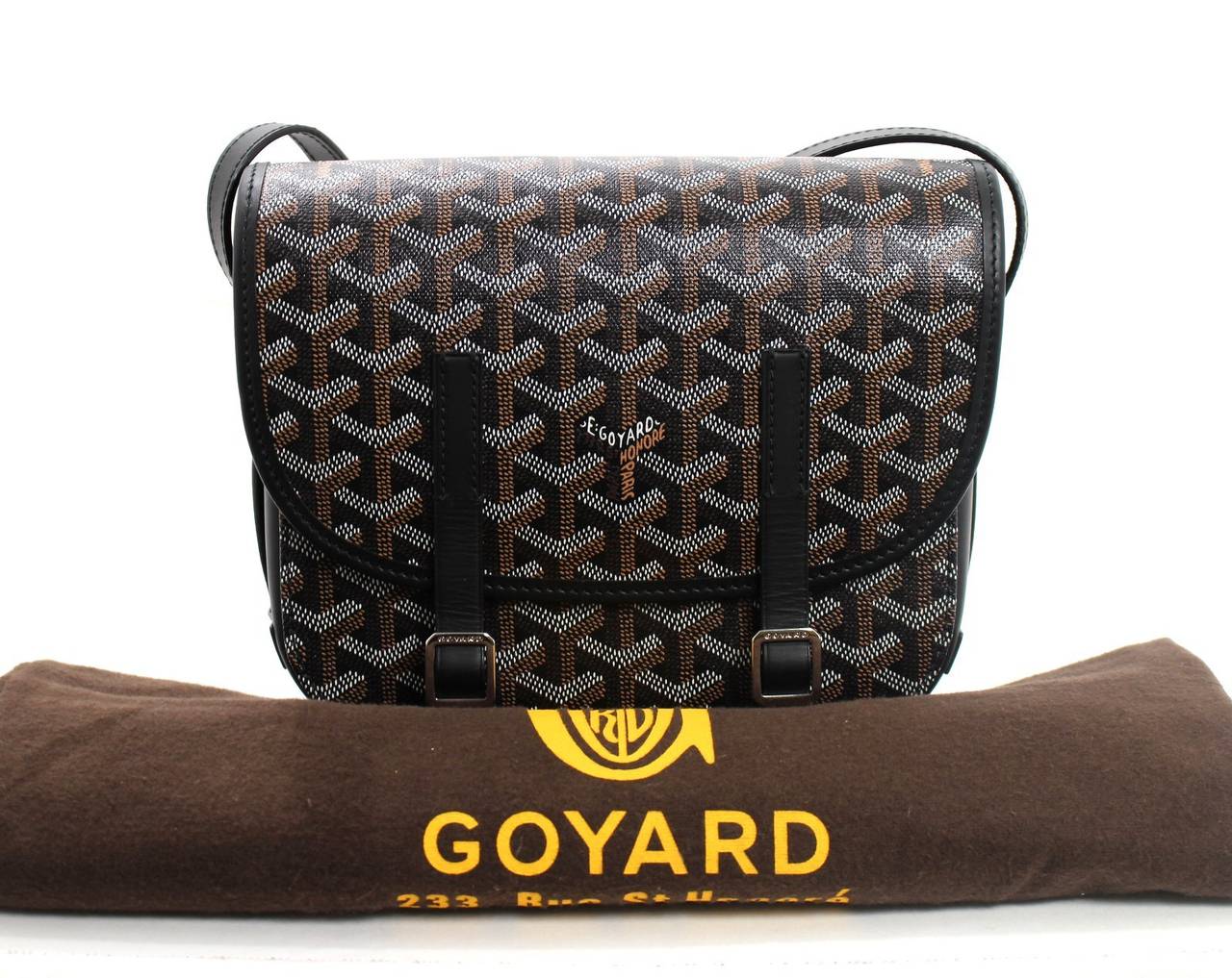Goyard Black Belvedere Small Messenger Bag 3