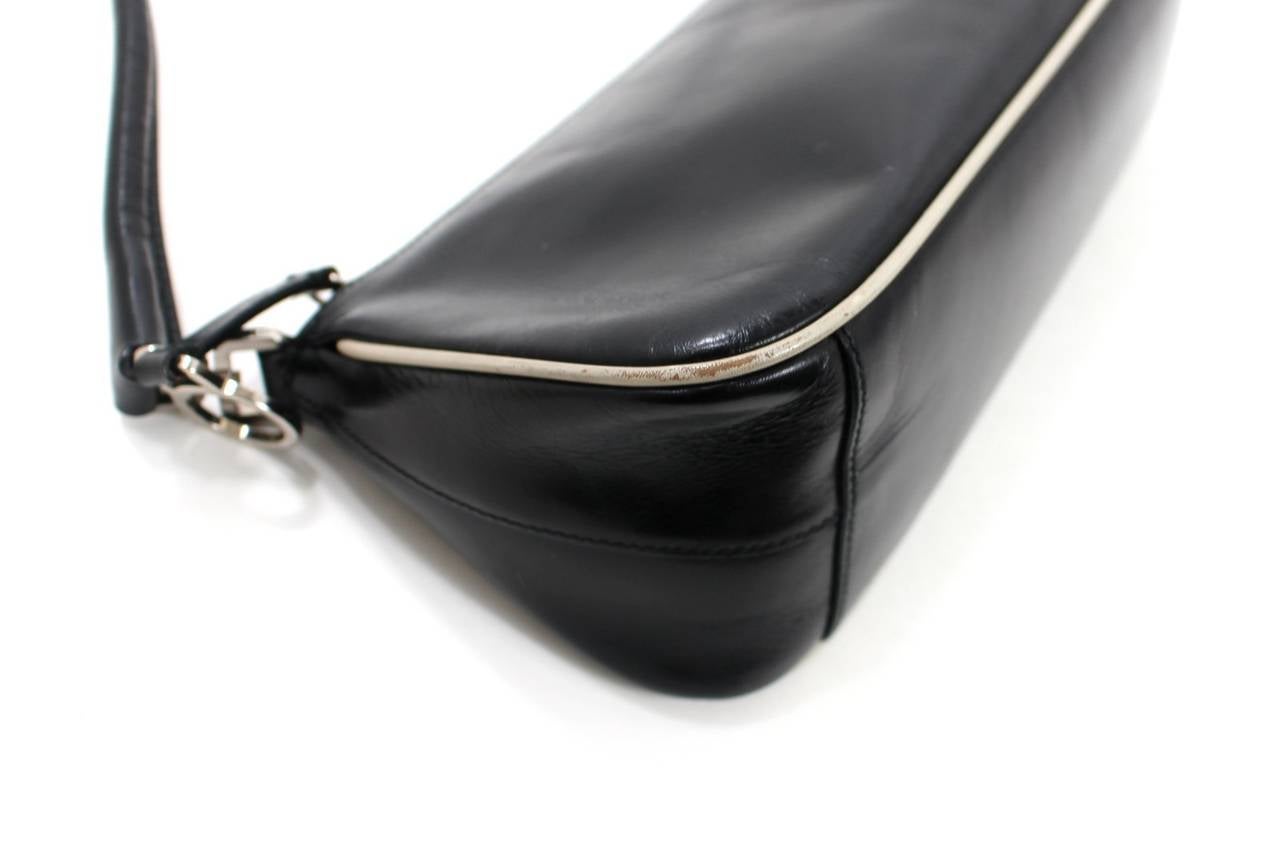 Prada Black Leather Shoulder Bag 2