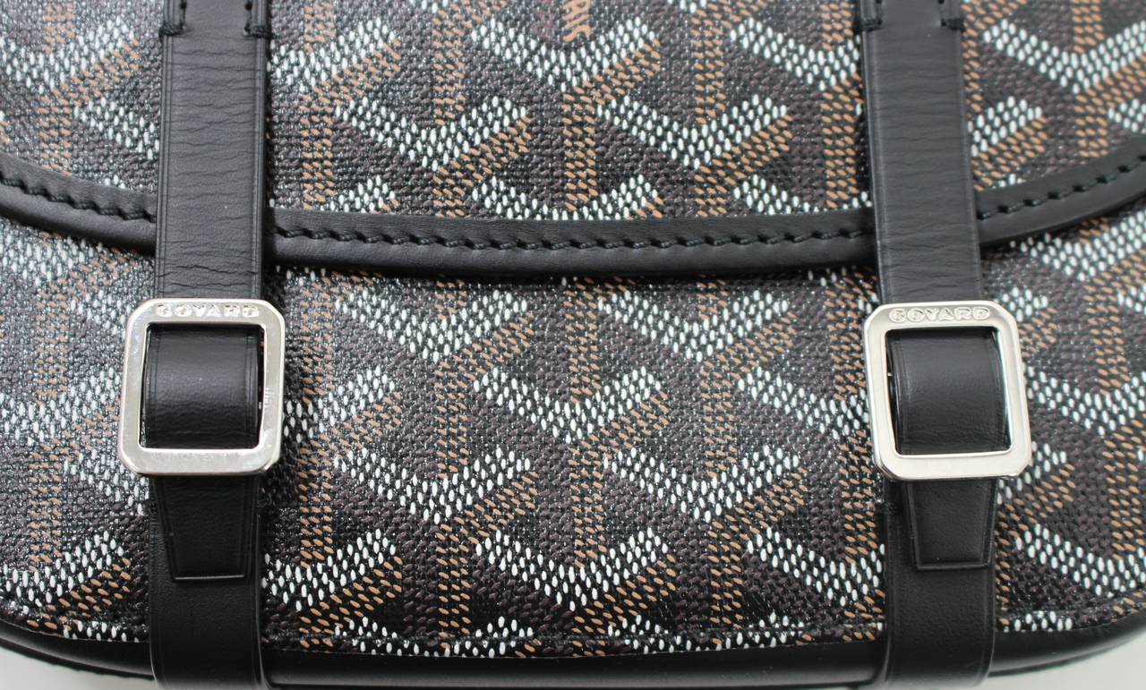 Goyard Black Belvedere Small Messenger Bag at 1stDibs