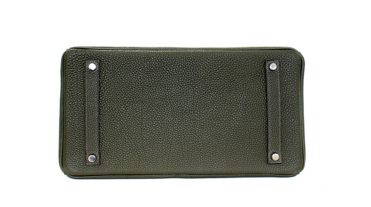 Women's Hermès Vert Olive Togo Leather 35 cm Birkin Bag PHW