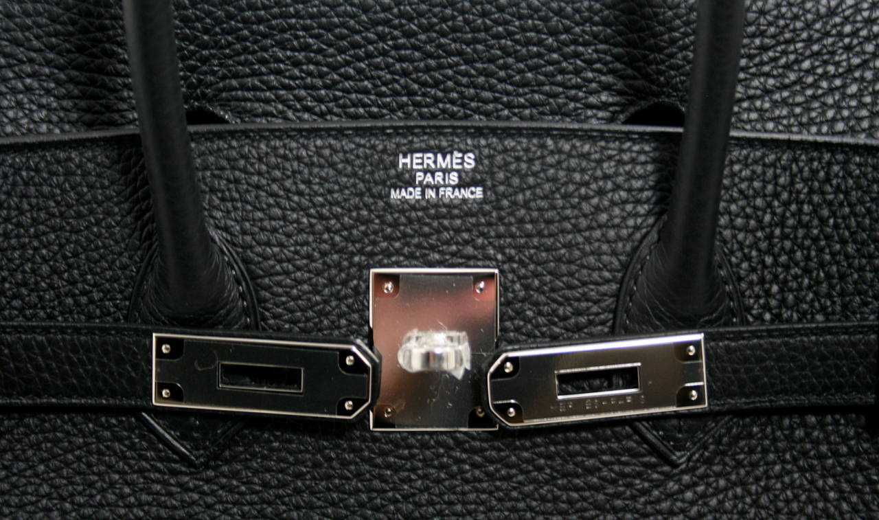 Herms Birkin Black Togo with Palladium Hardware, 35 cm at 1stdibs