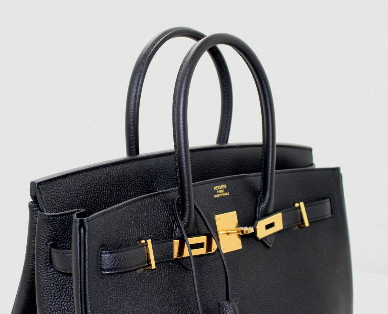 hermes purses - Hermes Birkin in Black Togo Leather with Gold Hardware, 35 cm size ...