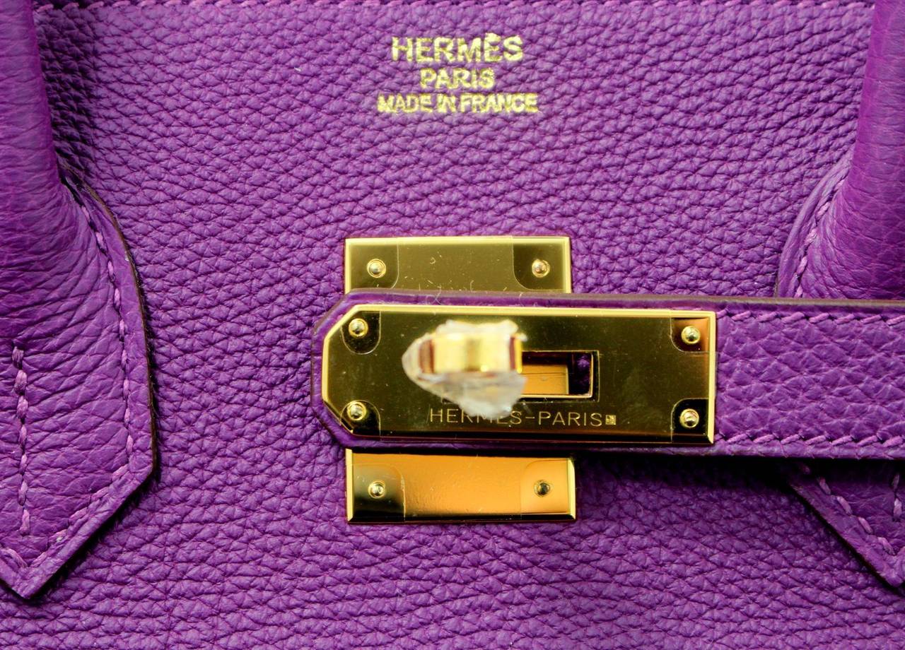 Hermès Birkin in Anemone Purple Togo with Gold Hardware 35 cm 3