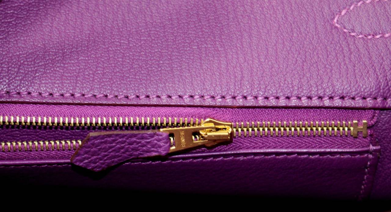 Hermès Birkin in Anemone Purple Togo with Gold Hardware 35 cm 4