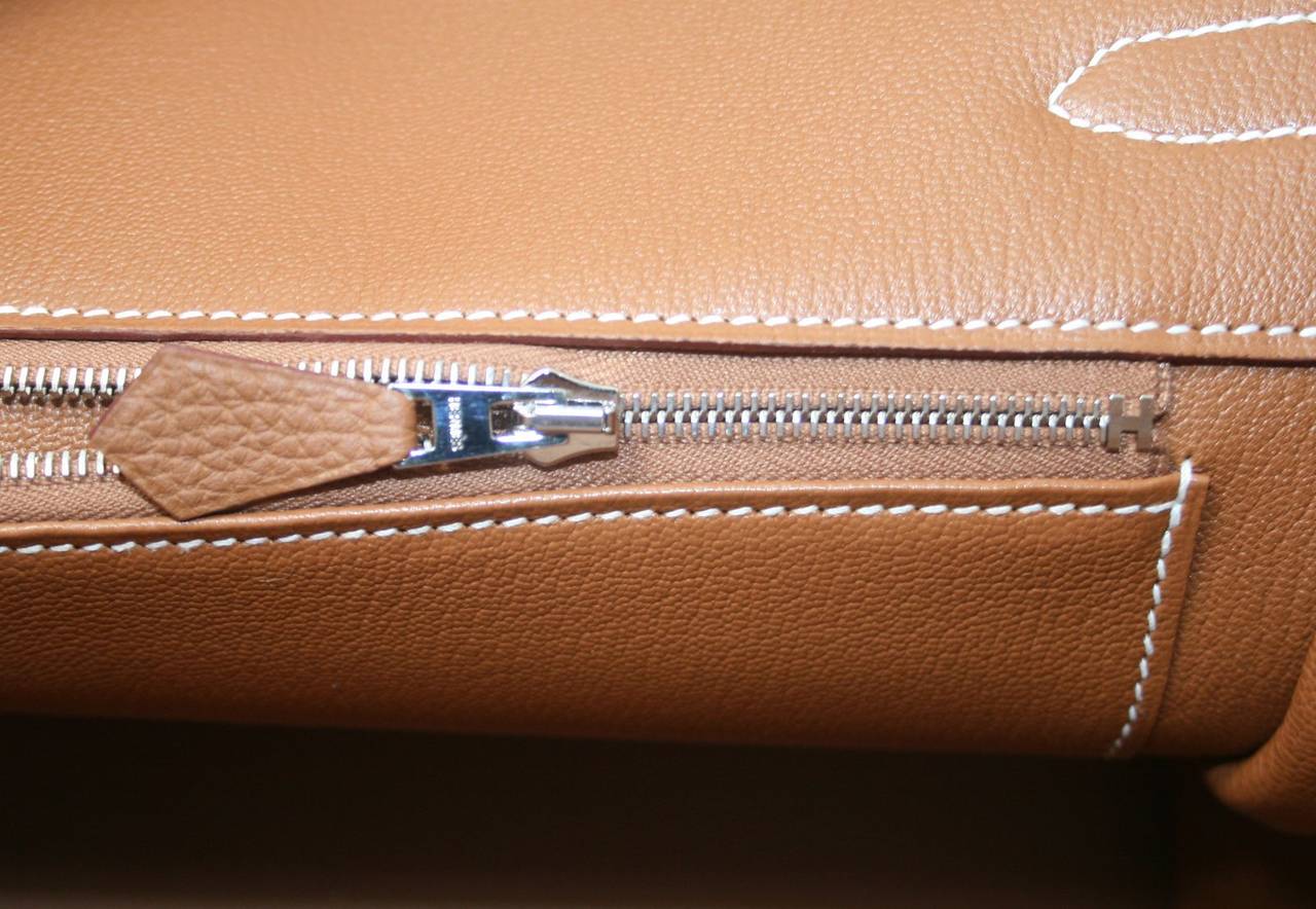 Hermès 35 cm Gold Togo Leather Birkin Bag with Palladium HW 5