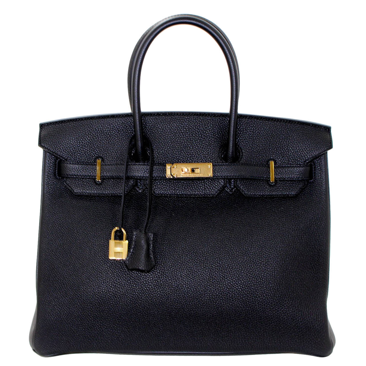 Hermes Birkin in Black Togo Leather with Gold Hardware, 35 cm size