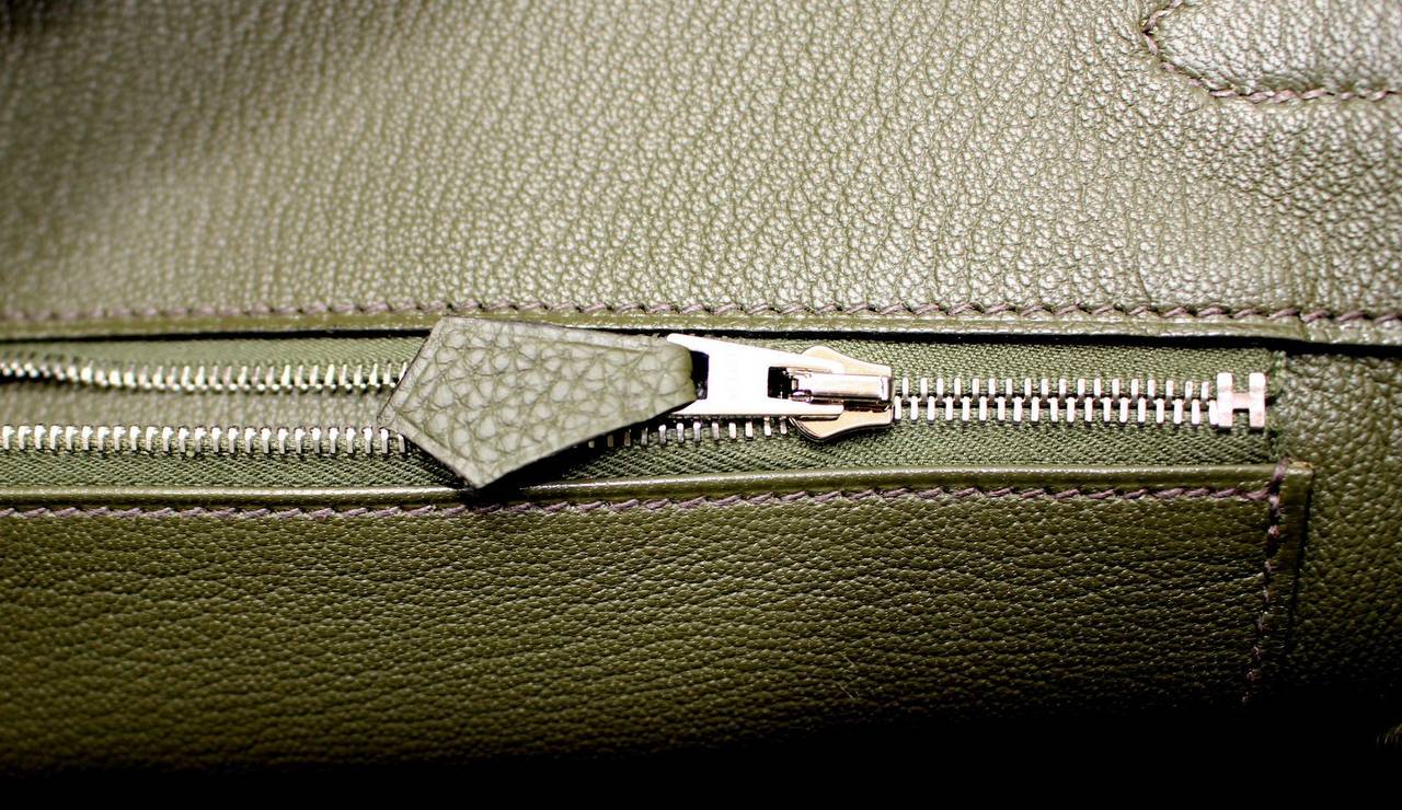 Hermes Birkin Bag in Vert Olive green Togo Leather, 35 cm size at ...