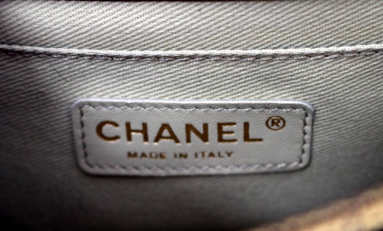 Chanel Small Rita Flap Bag in Gold Metallic Leather 2