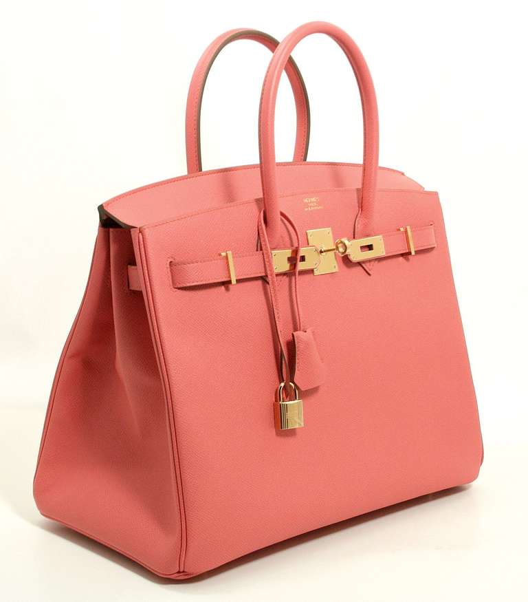 Women's Hermès Flamingo Epsom 35 cm Birkin Bag