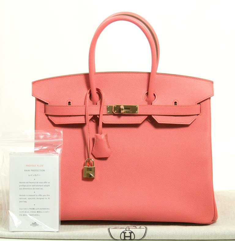 Hermès Flamingo Epsom 35 cm Birkin Bag 5