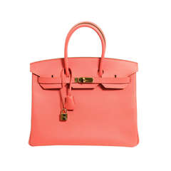 Hermès Flamingo Epsom 35 cm Birkin Bag