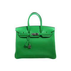 Hermès 35 cm Bambou Clemence Leather Birkin Bag