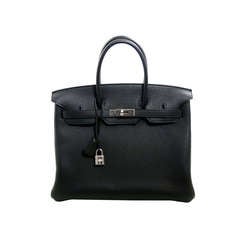 Hermès 35 cm Black Togo with Palladium  Birkin Bag