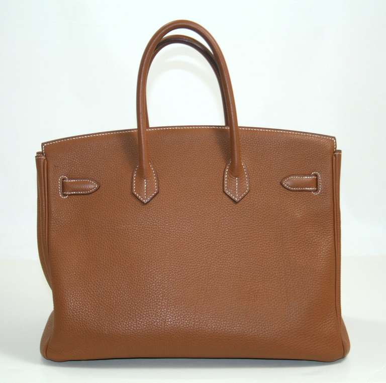 Hermès 35 cm Gold Togo Leather Birkin Bag