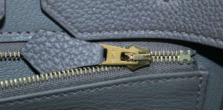 Hermès Etain Togo Leather Birkin with Gold Hardware 5
