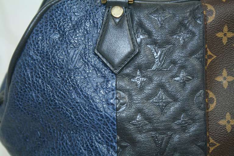 Louis Vuitton Multicolor Monogram Canvas Leather Blocks Stripes Tote Bag at  1stDibs