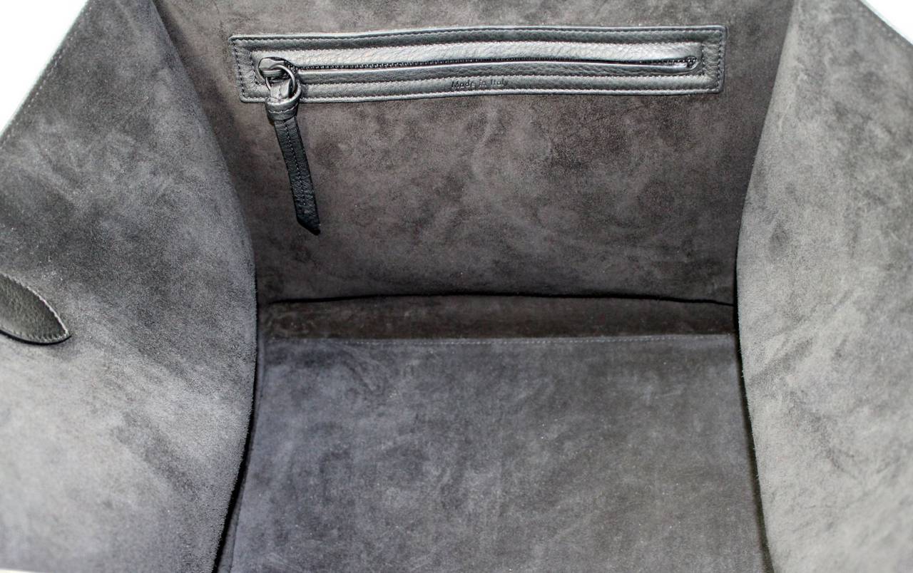 Celine Medium Phantom Shopper- Black Leather with Black Hardware 2