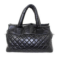 Chanel Black COCO COCOON Lambskin Tote- XL size