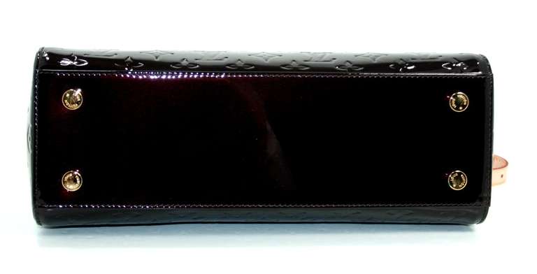 Louis Vuitton Amarante Vernis Brea MM Bag with Strap 1