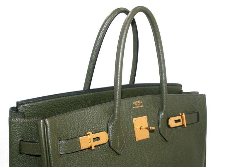 Hermès 35 cm Vert Olive Togo Leather Birkin with Gold 1